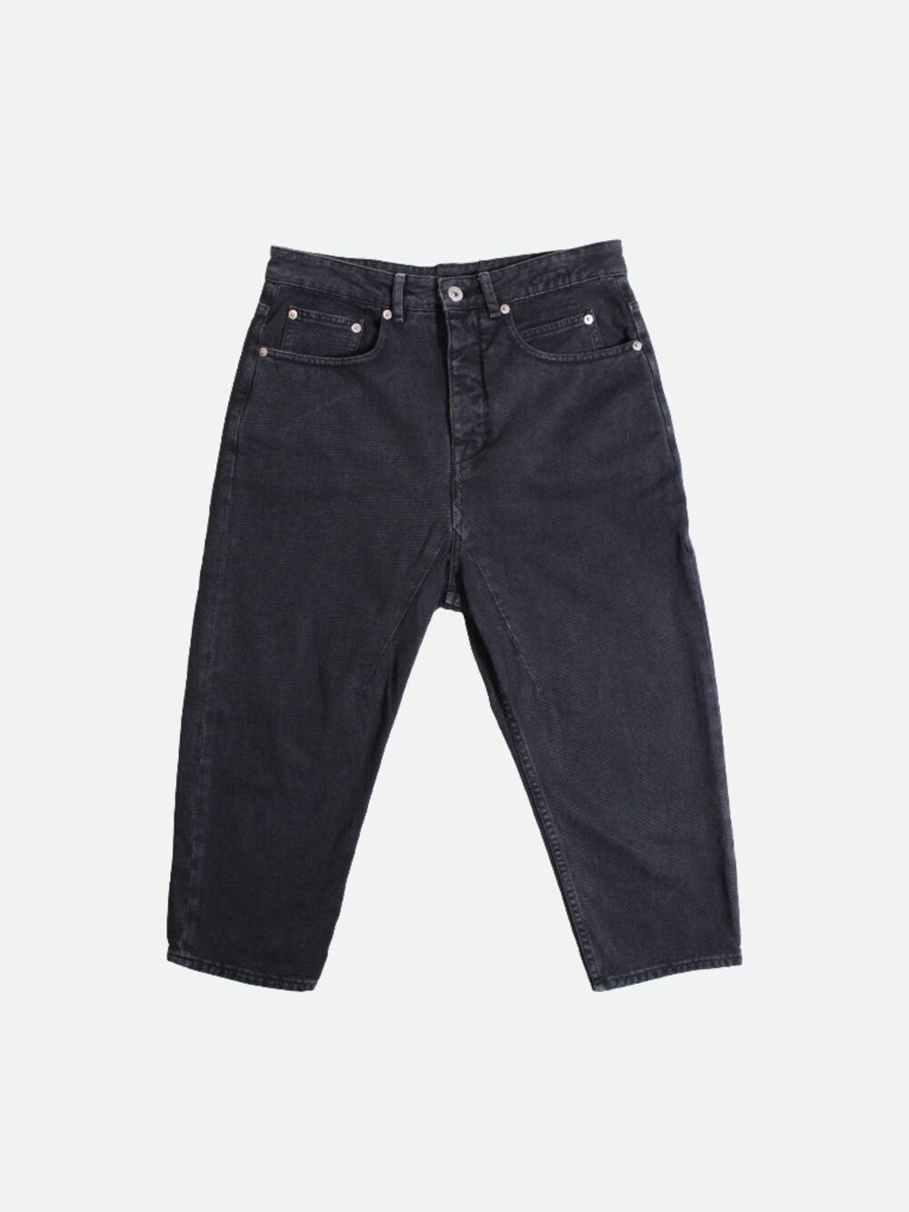 Rick Owens DRKSHDW - SS20 Collapse Cropped Jeans - IT 25/US 25 - Black